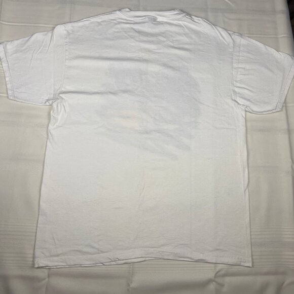 Vintage White Nascar 50th Anniversary Moog Chasis Parts Hanes T Shirt Mens L - Picture 9 of 15